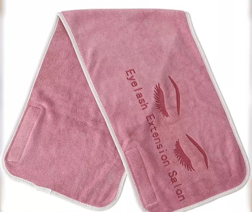 Professional Eyelashes Extension Towels A Set Of 3Towels Gray Pink