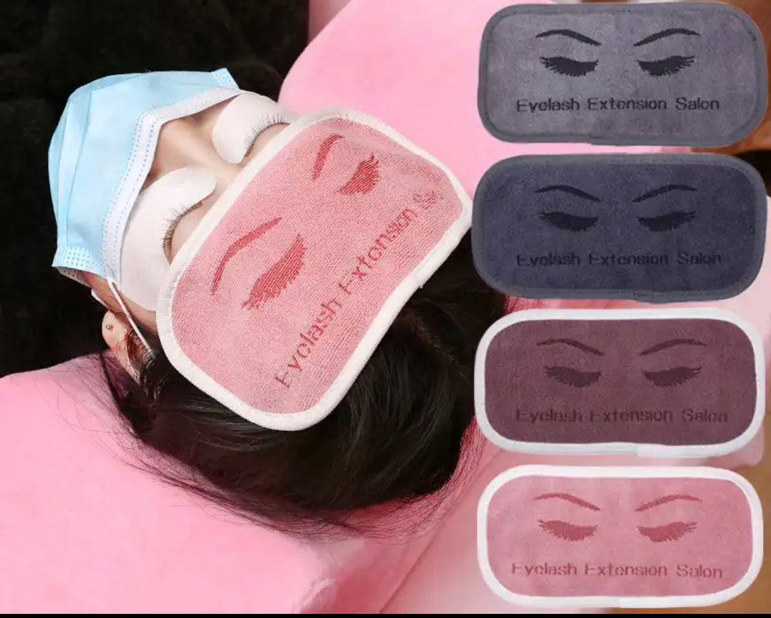 Professional Eyelashes Extension Towels A Set Of 3Towels Gray Pink