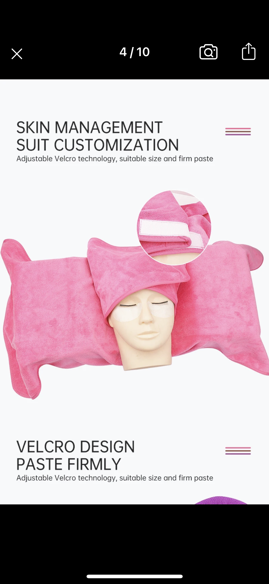 Professional Eyelashes Extension Towels A Set Of 3Towels Gray Pink