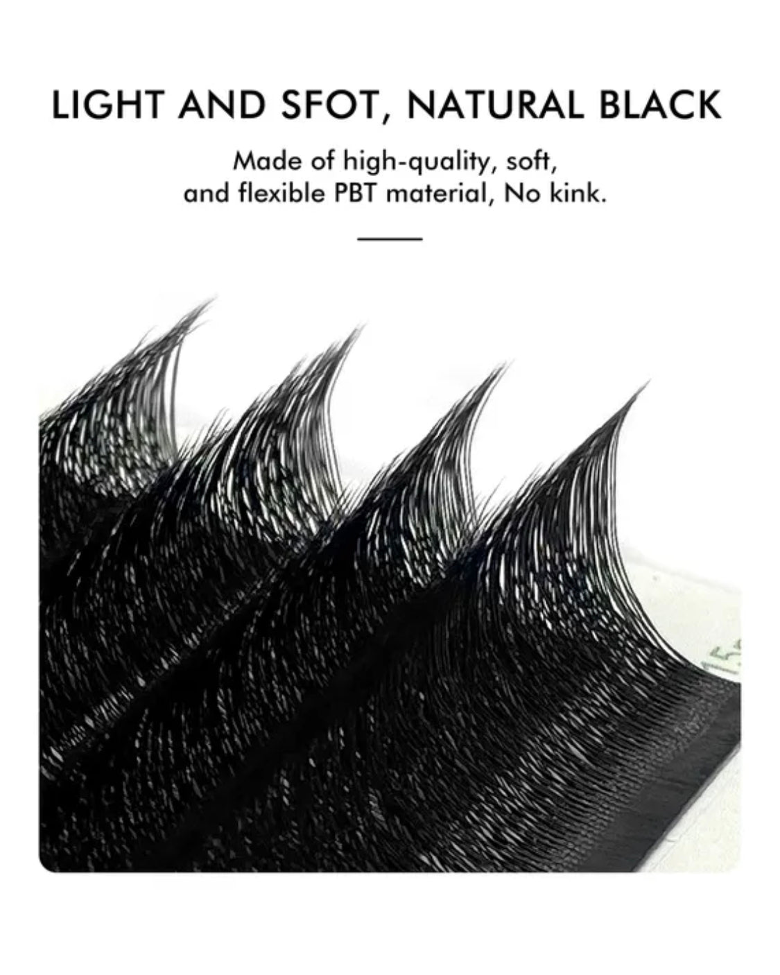 Premade Mink 4D Professional Eyelash Extension  High-Quality Lashes D Curl 9-15mm Mixed tray thickness:0.07mm