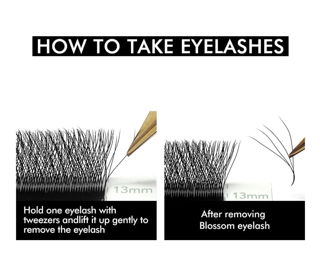 Premade Mink 6D Professional Eyelash Extension  High-Quality Lashes D Curl thickness:0.07mm
