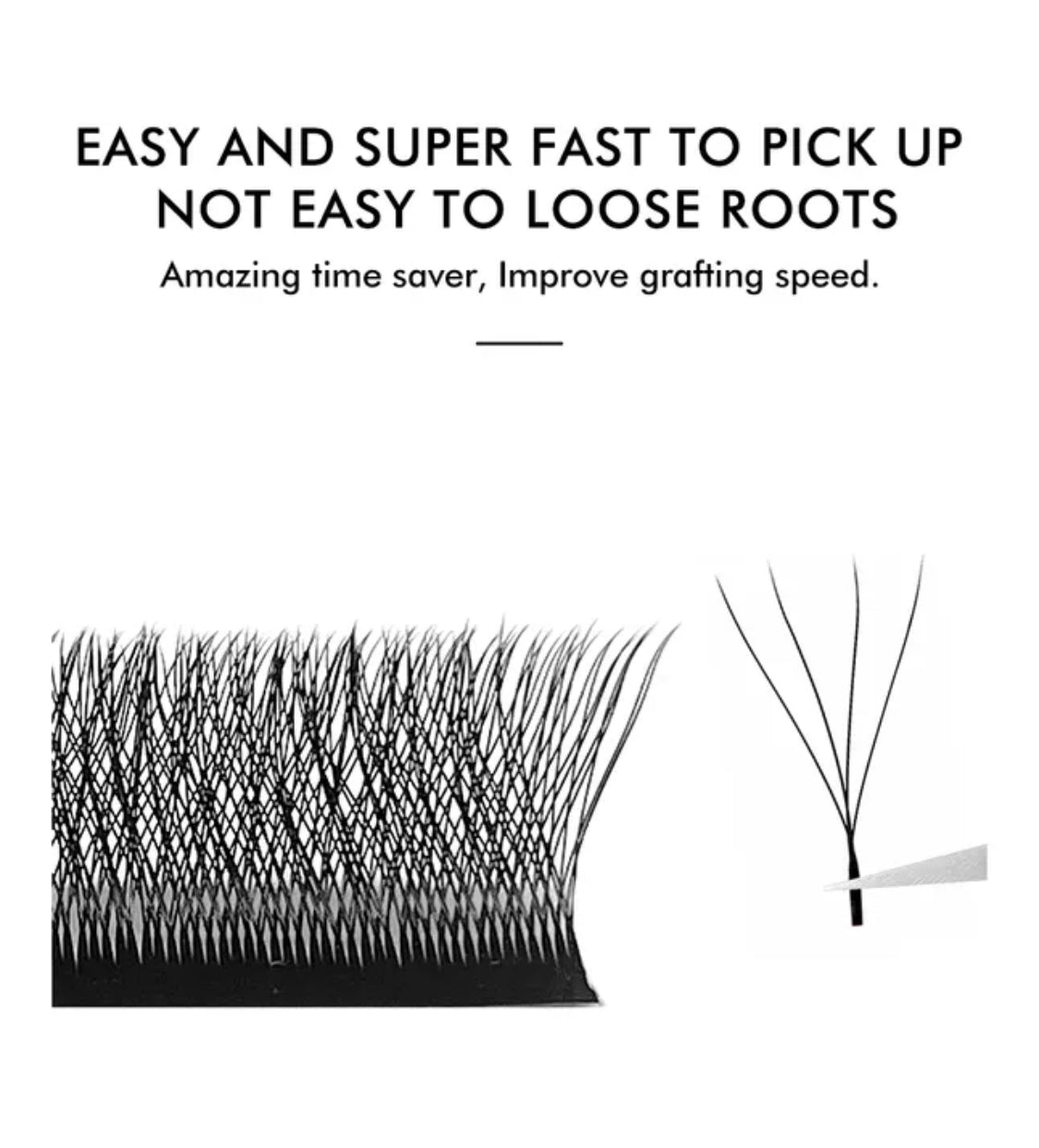 Premade Mink 6D Professional Eyelash Extension  High-Quality Lashes D Curl thickness:0.07mm